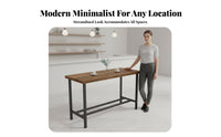 Dense Wood Top utilitarian Pedestal Bar Table High-Leg Design Commercial Furniture sturdyDuty Metal Base Footrest for Restaurant Owners, Homeowners, Adults, Pub, Cafe, Bistro, Kitchen