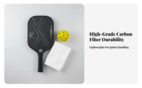 Lightweight T700 Carbon Fiber Pickleball Paddle Abrasion-Resistant Carbon Fiber Pickleball Paddle Large Sweet Area for Tournaments, Training