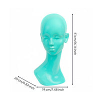 Hairpiece Head Mannequin Stable Base Hat Display Head Smooth Surface Hairpiece Display Bust for Styling Practice