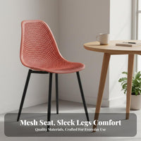 Molded Shell Chair with Dowel Legs Nordic Aesthetic Indoor Seating Modern Design Ergonomic Backrest for Office Workers