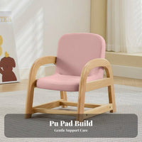 Upholstered Mini Armchair Adjustable Height Toddler Seat Long-Lasting Build