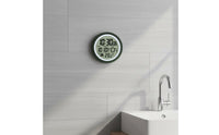 No-Drill Bathroom Suction Timepiece Crystal Clear Suction Wall Timepiece for Kitchen