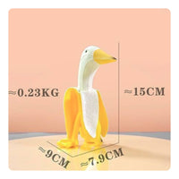 Banana Duck Figurine Decorative Banana Duck Sculpture Freestanding