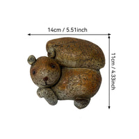 Resin Squirrel Statue Realistic Details for Pondside, Outdoor
