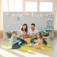 Easter Photo Background Print Easter Party Background Bright Colors Spring Garden Backdrop for Kids, Infant Shower, Video Production, 120×80CM