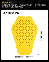 ESPRO Motorcycle Riding Gear Built-in Protector EVA Foam Shock-Absorbing Back Shoulder Chest Elbow Guard