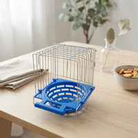 Parrot Breeding Box Iron Wire Cage with Open Top, Small Parrot Nest and Budgie Nest Box for Indoor Bird Mating, Cockatiel Breeding Box 14.5*12*16cm