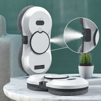 Intelligent Robot Window Cleaner with Spray Streakclear Window Cleaning Robot Compact Appliance Electric for High Glass Surfaces, Home