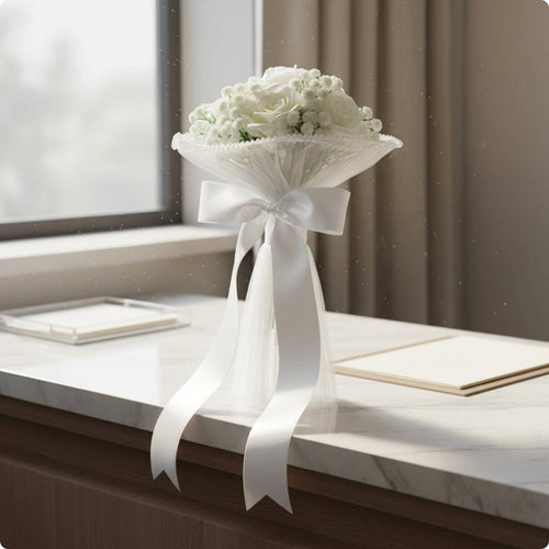 Artificial Bridal Floral Arrangement Baby's Breath Bridal Floral Arrangement
