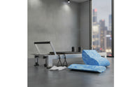 2 Pieces Marbled Balance Exercise Tool with Rocker Slim-Profile Exercise Wedge Lightweight Foam Rocker Compact for Pilates Practitioners