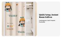 Hanging Room Separator Movable room divider Curtain easy assembly for Renters