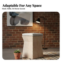 Finished Tree log Stool hardwood Wood Tree log Side Table Nordic design