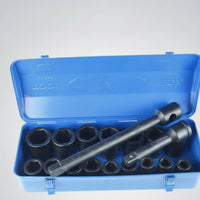 18 Pieces Anti-Rust Impact Socket Set Portable Mechanic Socket Set Matte Tools Compact for Garage
