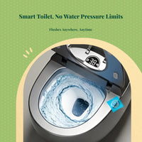 Bidet toilet with heated seat.