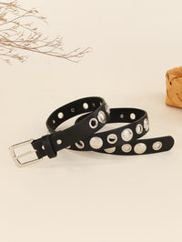 Punk Chain Belt with Hollow Design, No Punching Needed, Unisex