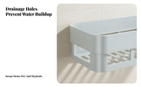 Adhesive Shower organizer No Drilling Multi-Tier surface Organizer Space-Saving