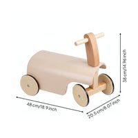Wooden Balance Bike Motor Skills Infant Stability Helper Educational Wooden Infant Pusher for Infants, Young Children