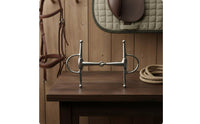H-Shaped Silver-Coated Finish Two-Jointed Bit Comfortable Bridle Bar Animal Gear