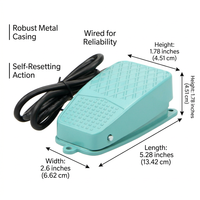 Heavy Duty Metal Foot Pedal Switch, Industrial Foot Switch, Latching Mode Foot Pedal, CNC Industrial - Image 4