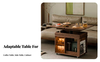 Adjustable C-Table Space Saving Living Room Furniture Multi-Functional with Casters for Students, Sofa Side, Home Office