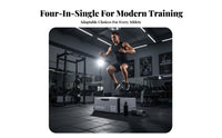 4 Pieces Stackable Soft Plyo Box Set energetic Power Training Stackable Foam Block Set Adjustable Height Stable Anti-Tip Design