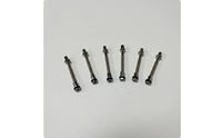 6 Pieces Drum Screws Metal Snare Drum Tension Rods Silver-Toned Tension Rods for Percussionists