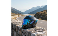 Full-Cover | Carbon-Fiber-Pattern, Aerodynamic, Full Face, for Daily Commuting