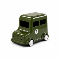 Car-Shaped Trash Bin Printed Numbering Trash Bin with Inner Liner Rounded Body