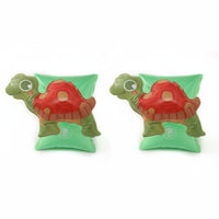 2 Pieces Thickened Material Ice Cream Arm Floaties PVC Inflatable Arm Bands Strong Buoyancy Cartoon Swim Sleeves Easy to Inflate & Deflate for Toddlers, Beginners, Beach