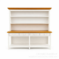 1:12娃娃屋木制微缩仿真边柜（拼色大边柜）厨房客厅DIY模型摆件