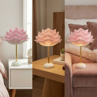 Floral Rose Table Lamp Corded Flower Table Lamp Decorative Ambient for Bedside, Bedroom, Nightstand