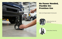 Air-powered portable tire changer