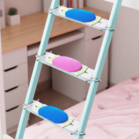 2 Pieces Dorm Bed Ladder Pad Thickened Bunk Bed Ladder Pad Noise Reduction Luminescentin-the-Dark Dots for Dormitory