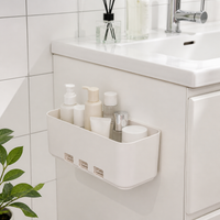 White Drawer Organiser, 11.3x28.1x11.5cm Pantry Organiser for Kitchen Cabinets, Modern Minimalist Drawer Dividers