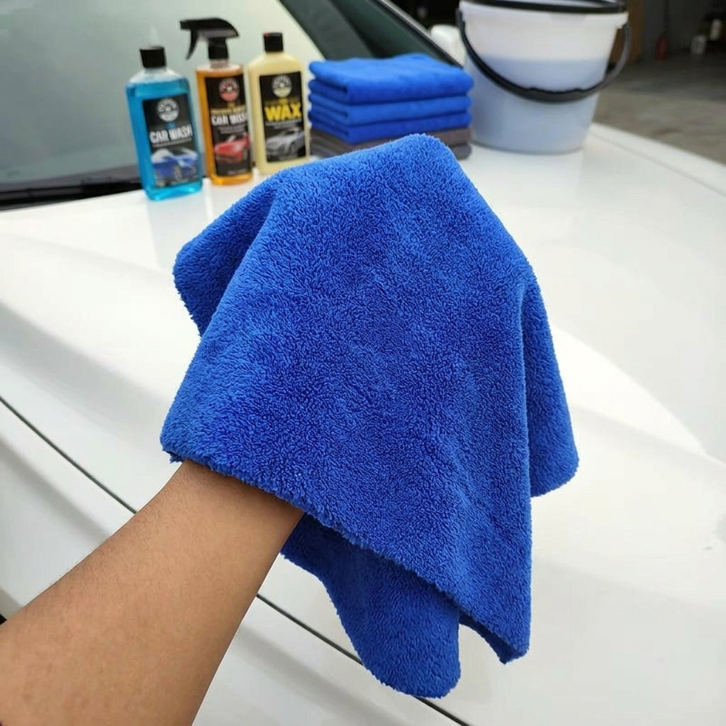 550 WEIGHT Microfibre Cloth and Microfibre Towel for Detailing, Edgeless Car Cloths for Drying