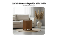 Hexagonal base Table Wabi-Sabi Design Nightstand Minimalist Aesthetic
