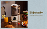 Glass Blender, Quiet, Self-Cleaning, 500W, Kitchen