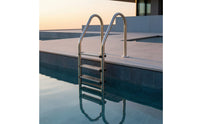 Pool Ladder with Handrails Stainless Steel Swimming Pool Ladder Three-Step for Homeowners