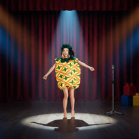 Pineapple Hooded Jumpsuit Halloween Hooded Pineapple Costume Bright Color