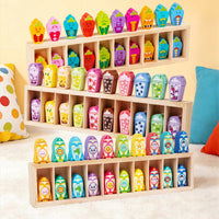 Wooden Beverage Bottle Color Matching Game Memory Interactive Parent-Child Board Game Educational Toy
