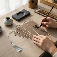 Chinese Style Calligraphy Bookmark Blanks for DIY Art Projects, Handmade Xuan Paper Cards