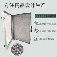 跨境铝合金卡牌箱 亚克力卡牌收纳箱带钥匙锁扣 便捷可折叠