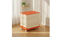 Storage Bins with Lid and Wheels Foldable Storage Bins with Lids for Families, Closet