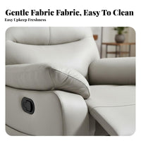 Upholstered Recliner Padded Cushioning Pushrear Recliner Modern Design Easy Assembly for Adults, Bedroom, study corner, Office