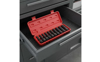 20 Pieces Air-Powered Shock-Resistant Socket Set Heat Treated Air Wrench Socket Kit Extended Shock-Resistant Wrench Sockets