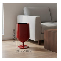 Grape Glass Trash Can Decorative Press Lid Trash Can Odor Control