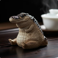 Crocodile Tea Figurine Luck Handmade Yixing Tea Pet