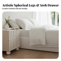 Nightstand with Drawers Nordic design Single-Drawer Nightstand Contrasting hues Multi-Purpose for Students, Guest Room, Office