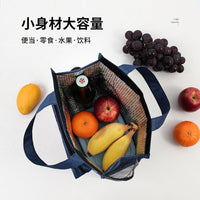 Large Capacity Insulated Lunch Bag with Aluminum Foil, Oxford Fabric, Cartoon Style