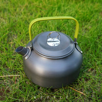 0.8 L Easy to Clean 0.8L Camping Teapot Corrosion-Resistant Camping Coffee Pot Mesh Bag Included for Hiking, Picnic, Travel